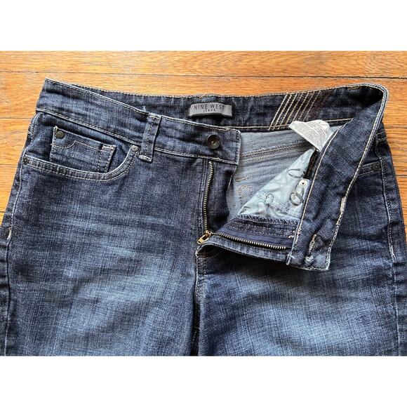 NINE WEST Jeans Bootcut Distressed Jeans sz 8/28 Long (Actual sz 31W) - Picture 6 of 15